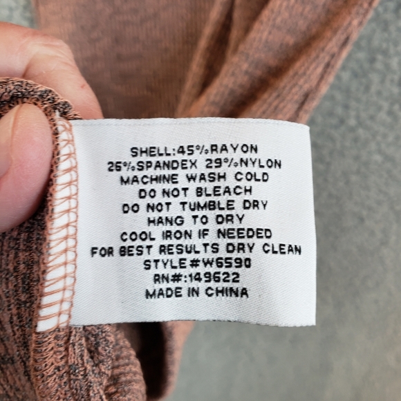 Walter Baker Tenley cut out twist front Knit Sweater Dress Blush & Grey Sz L - Picture 8 of 13